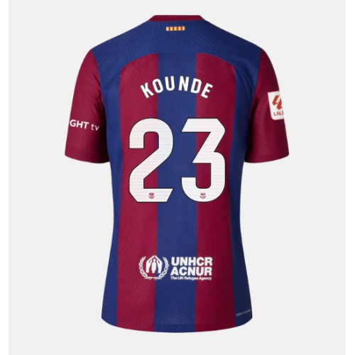 Dámy Fotbalový dres Barcelona Jules Kounde #23 2023-24 Domácí Krátký Rukáv